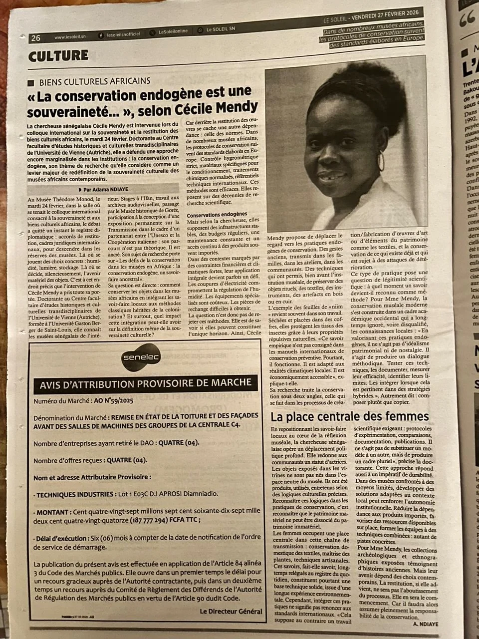 New Interview: Cécile Mendy on Endogenous Conservation as Sovereignty