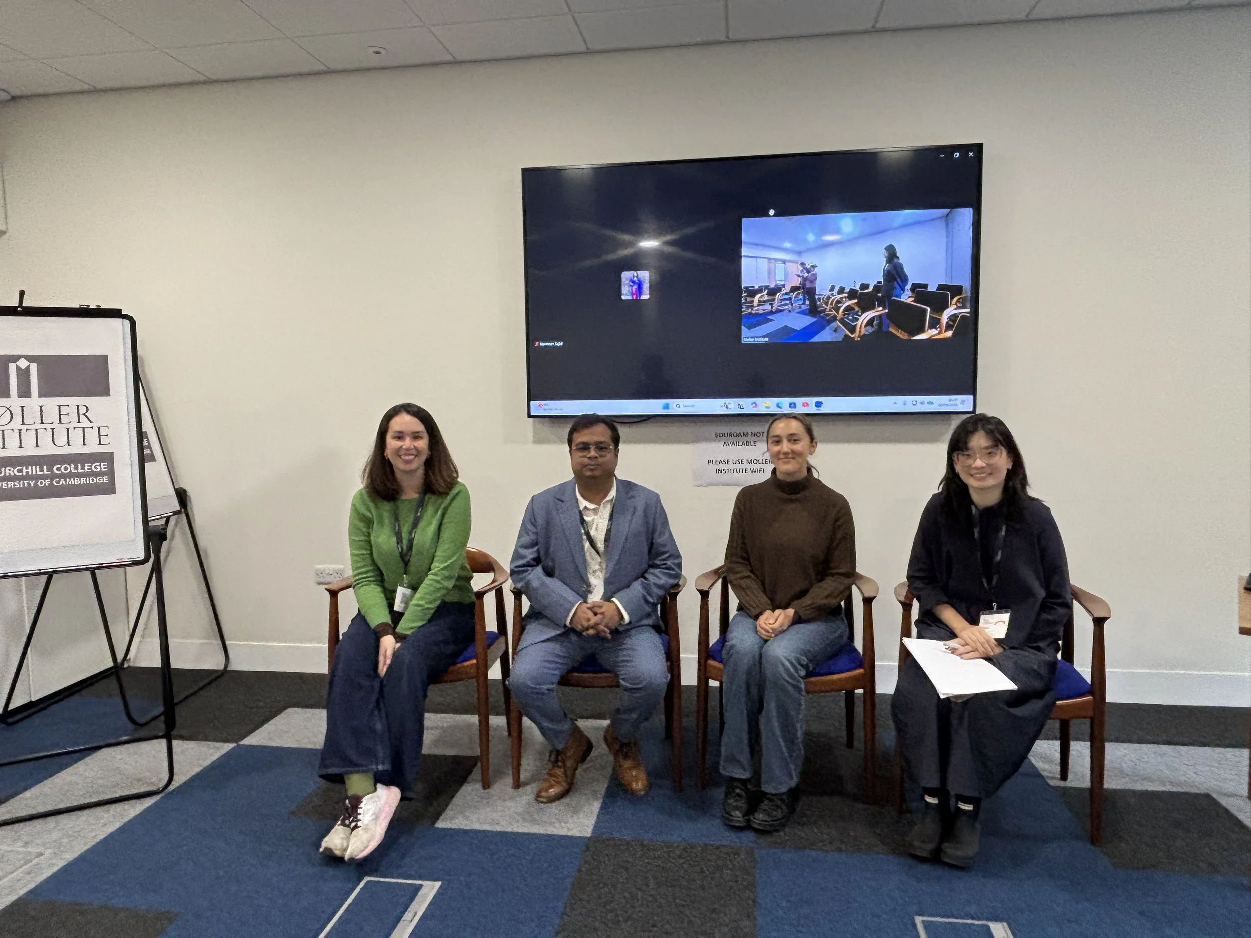 Alisa Santikarn with Archishman Sarker, Daisy Silver and Joella Kiu