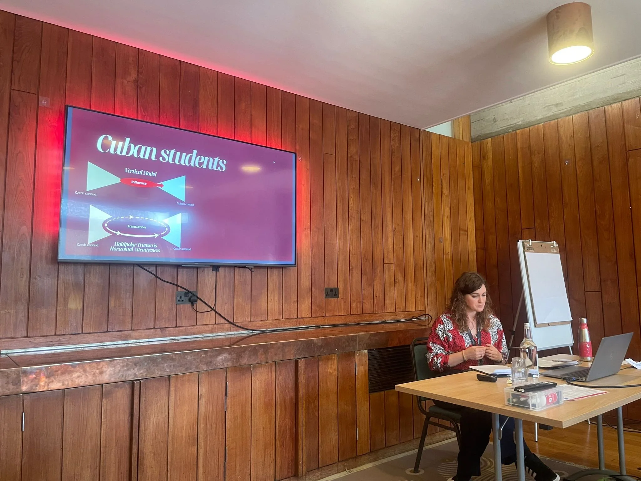 Anna-Marie Kroupová presenting her topic to the participants.