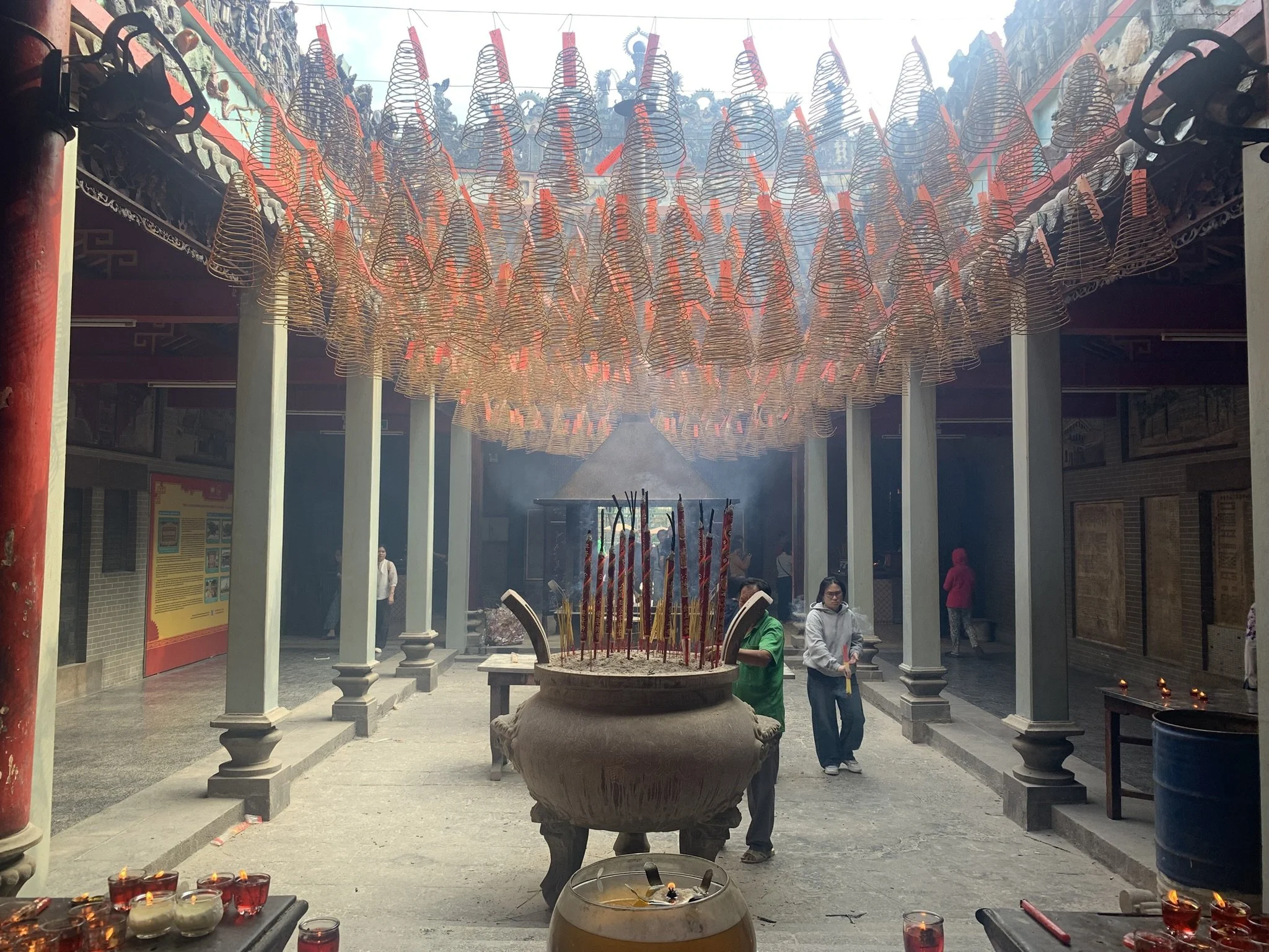 Inside a temple in Hồ Chí Minh City