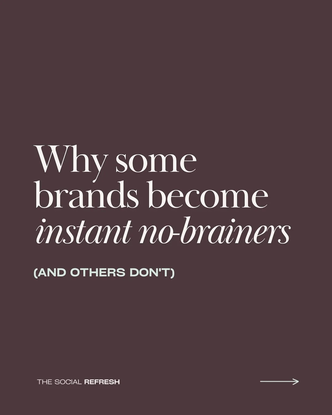 Here&rsquo;s my secret sauce for being THAT brand 💅🏼👇🏼

🍃&nbsp;PICK ONE CORE FEELING/PROBLEM AND OWN IT COMPLETELY 🍃

Don&rsquo;t try to be everything to everyone. If you help with overwhelm, make every post somehow connect back to simplifying,