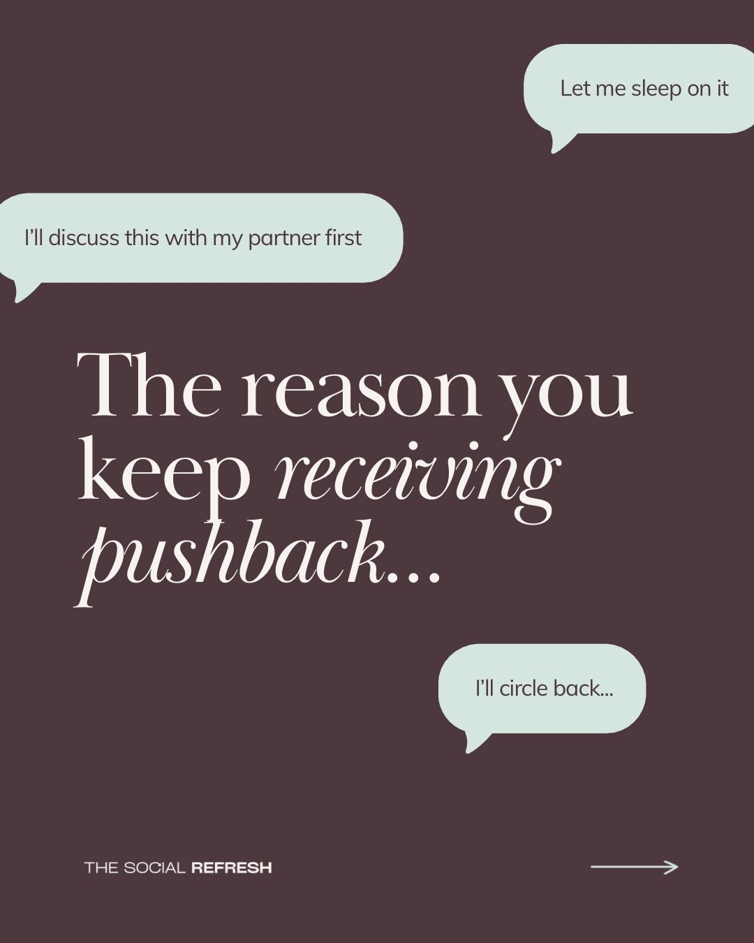 We&rsquo;ve all received pushback and even the dreaded ghost when you were SO SURE that client was going to convert 😢

Sales calls, discovery calls, whatever you want to call them, are just one part of the puzzle.

If we backtrack, it all starts on 