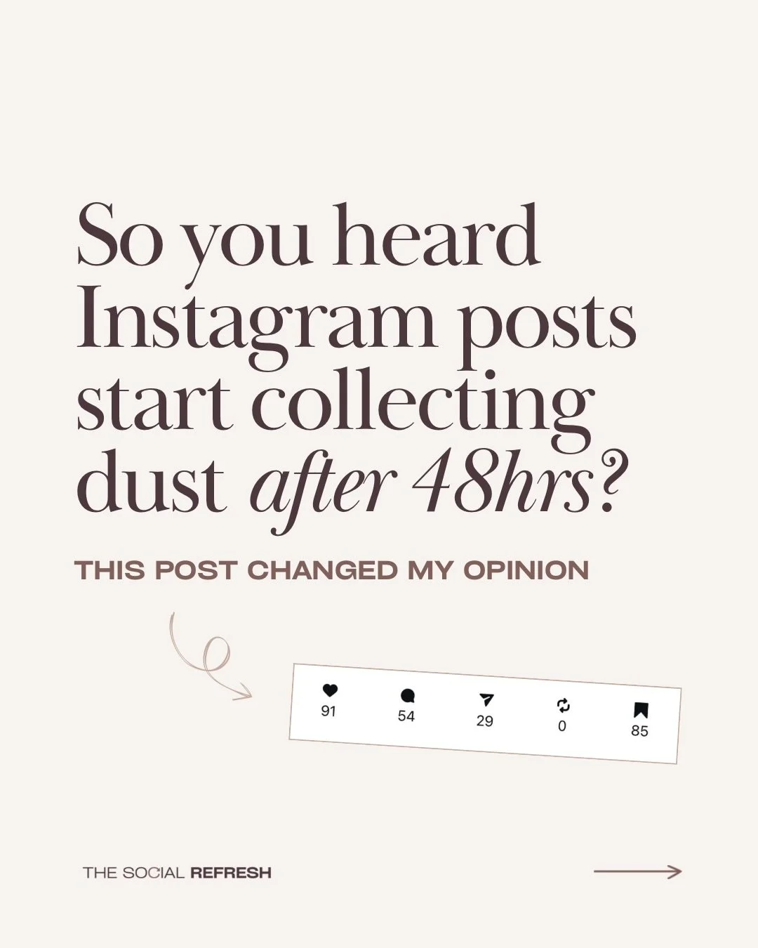 IG posts that thrive beyond 48hrs&hellip; wishful thinking or genuinely possible? 👀

I didn&rsquo;t expect a static post to still be racking up saves, shares, external link taps, and follows 6 months down the line, yet here we are! 

And all I did w