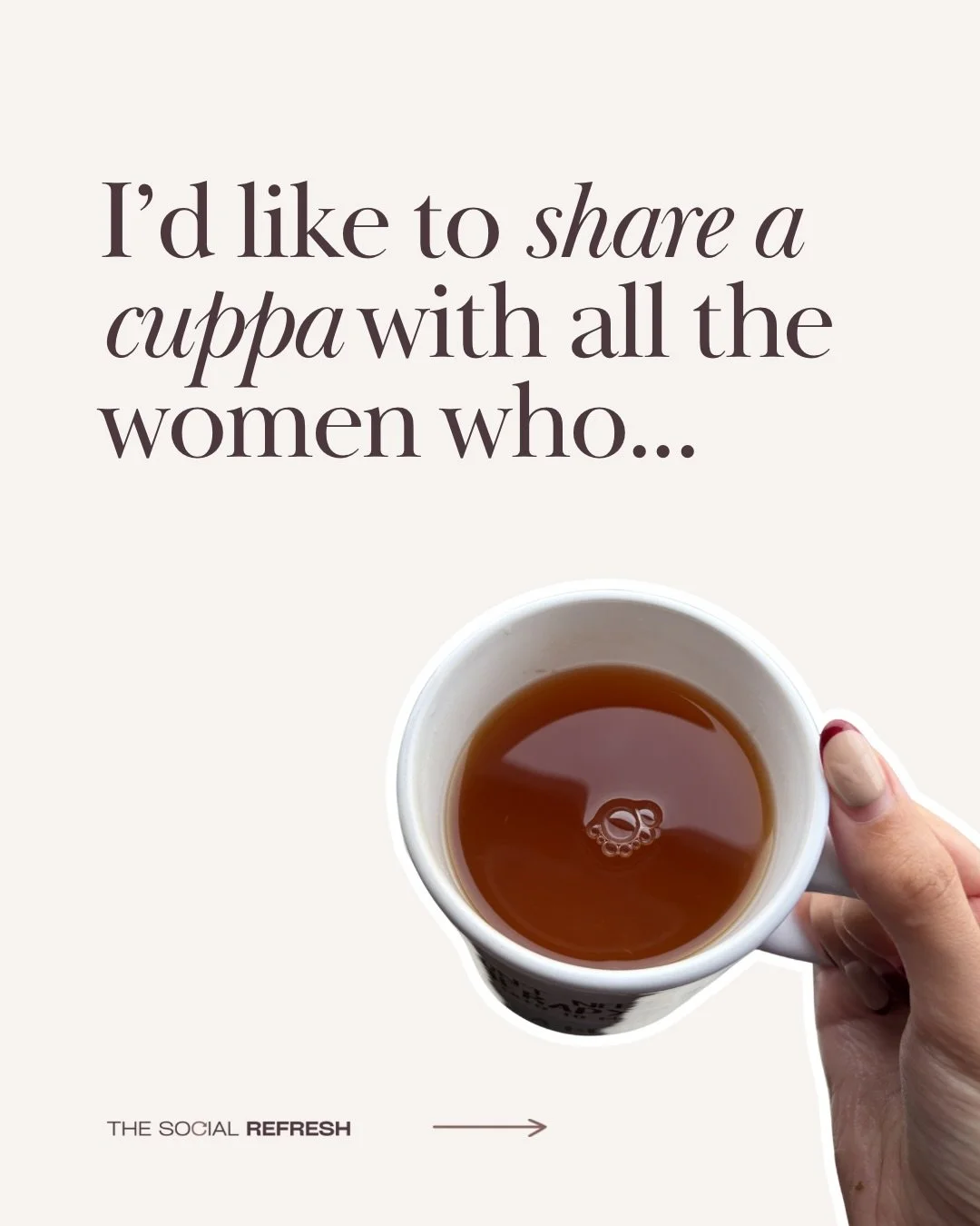 Cheers to all the amazing women who&hellip;

🤎&nbsp;Chose purpose over stable pay

🤎&nbsp;Said no to what everyone expected of them and built something that actually matters to them instead

🤎&nbsp;Bet on themselves when no one else believed in th