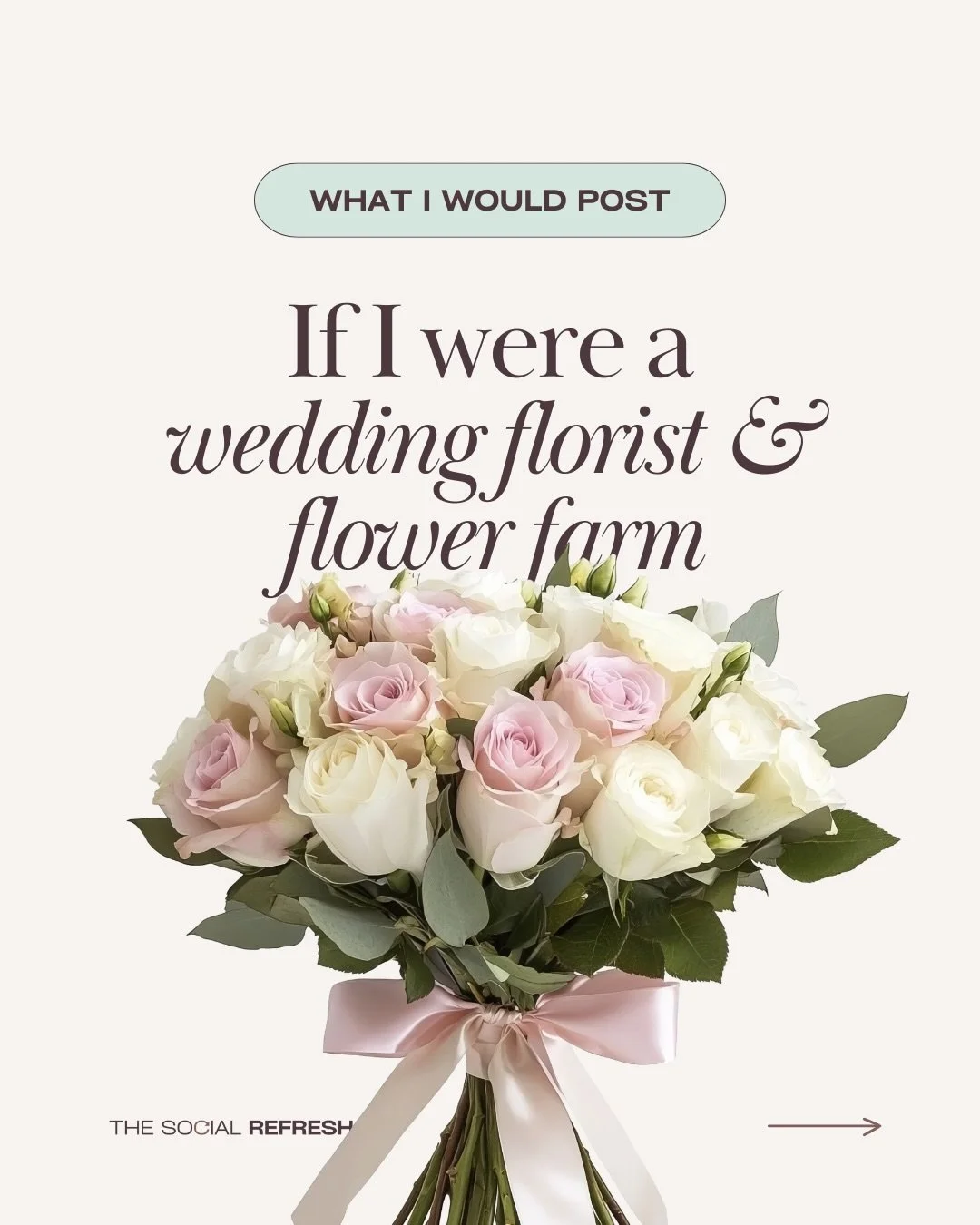 If I were a wedding florist who grows my own flowers, here&rsquo;s what I&rsquo;d post&hellip;

💐&nbsp;Floral arrangements based on favourite flowers/colours/styles

💐&nbsp;Updates on what&rsquo;s growing on the farm right now + when they&rsquo;ll 