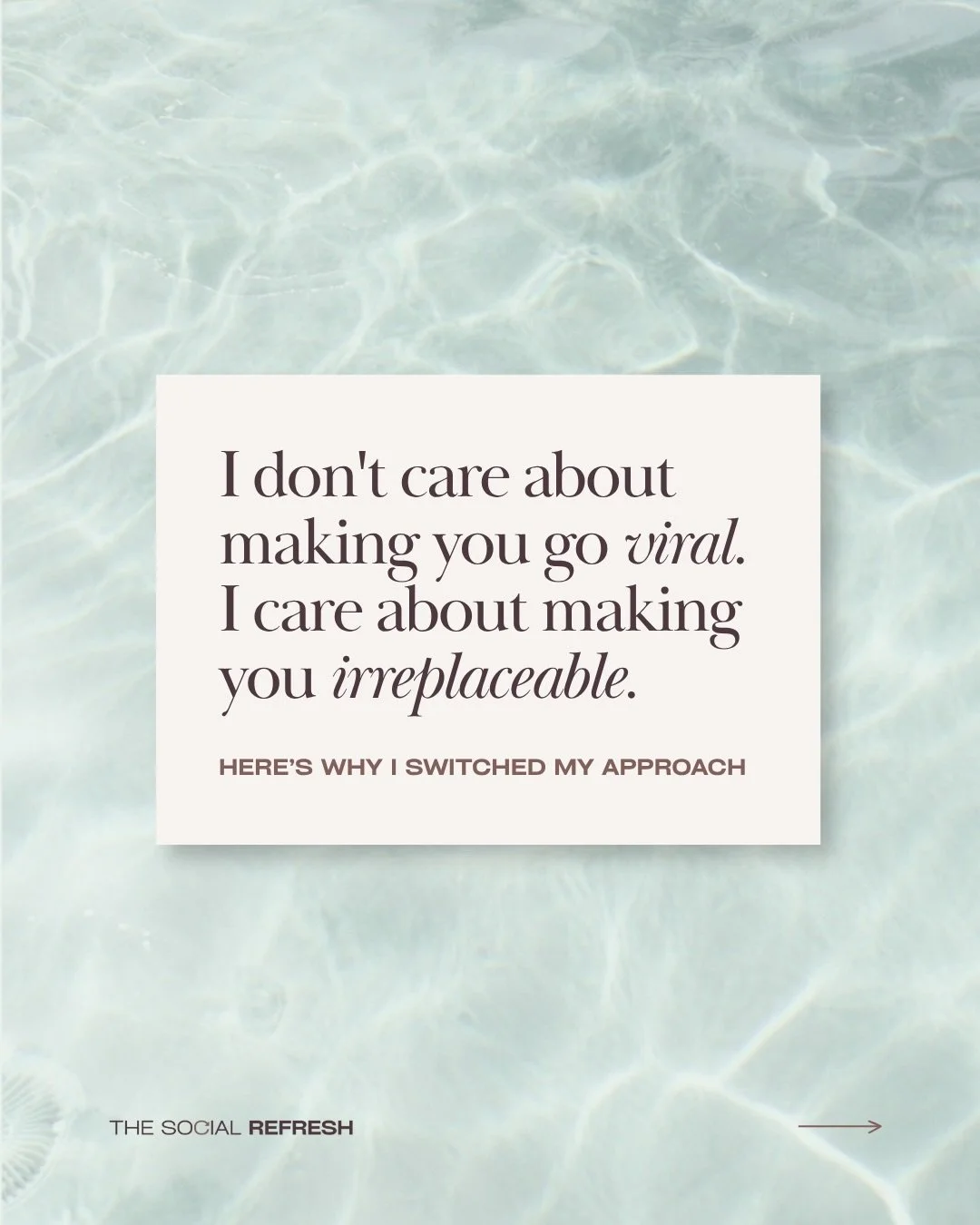 If you ask me for my number one Instagram marketing advice, here&rsquo;s what I&rsquo;ll tell you&hellip;

Your socials are not for pretending 🤷🏽&zwj;♀️

They&rsquo;re not for acting like you&rsquo;ve never made a mistake in your life, or that you 