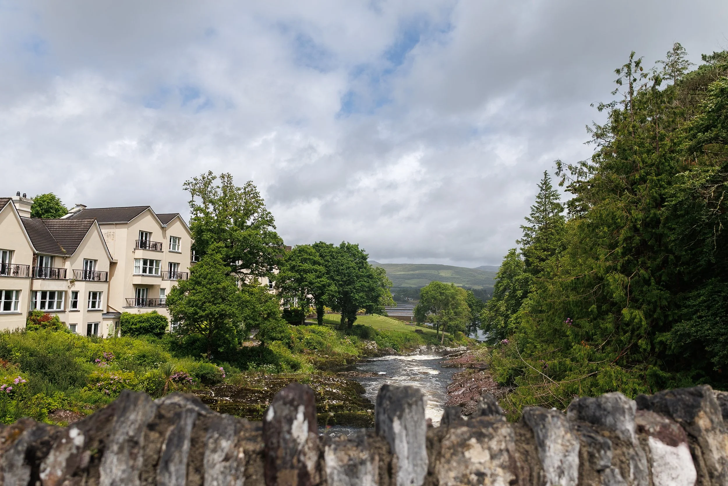 Sheen Falls hotel and Waterfall