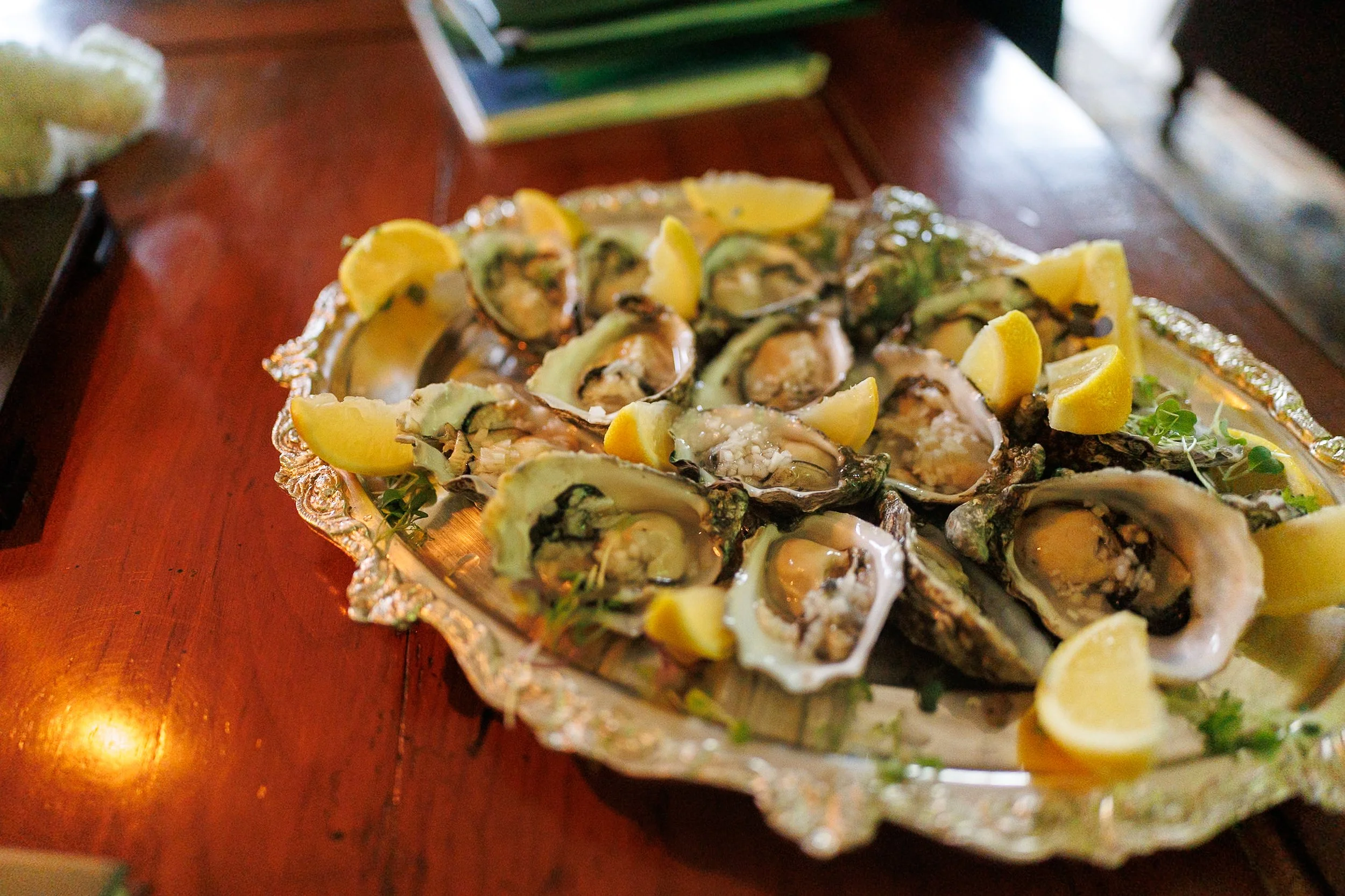 Oysters wedding celebration