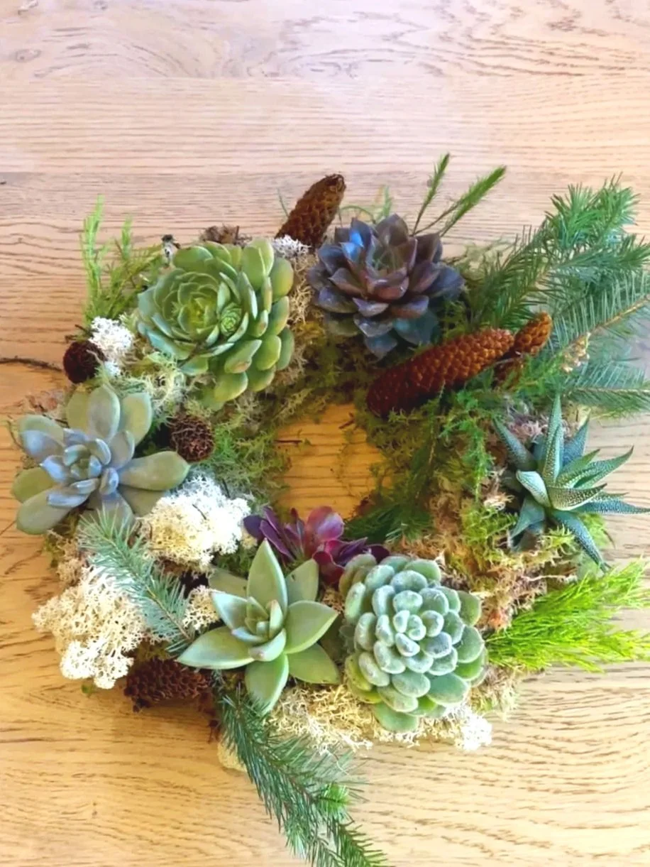 Artisan Succulent Wreath