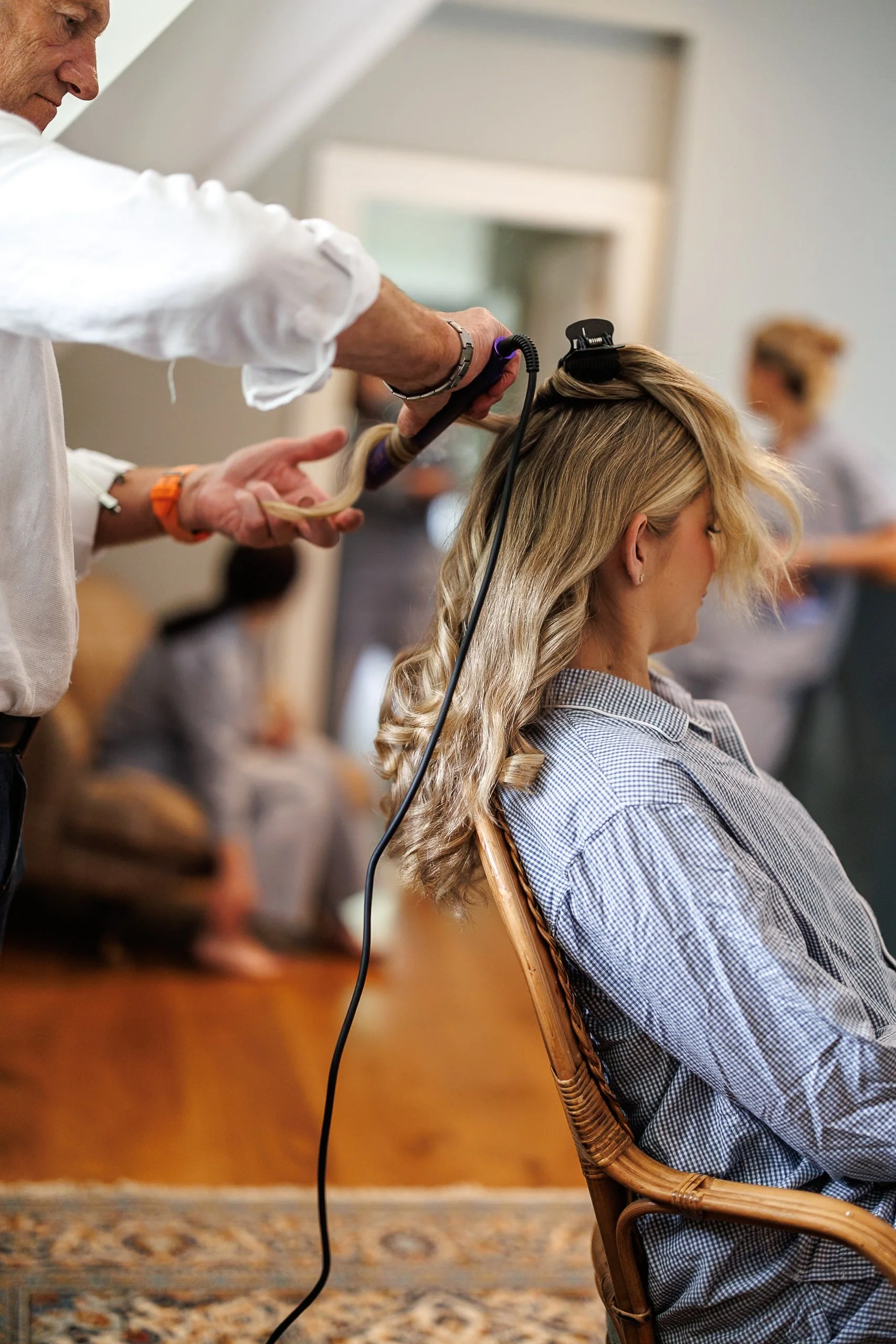 Wedding day prep
