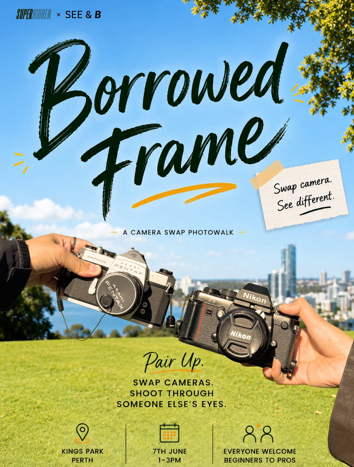 BORROWED FRAMEA - Camera Swap Photowalk