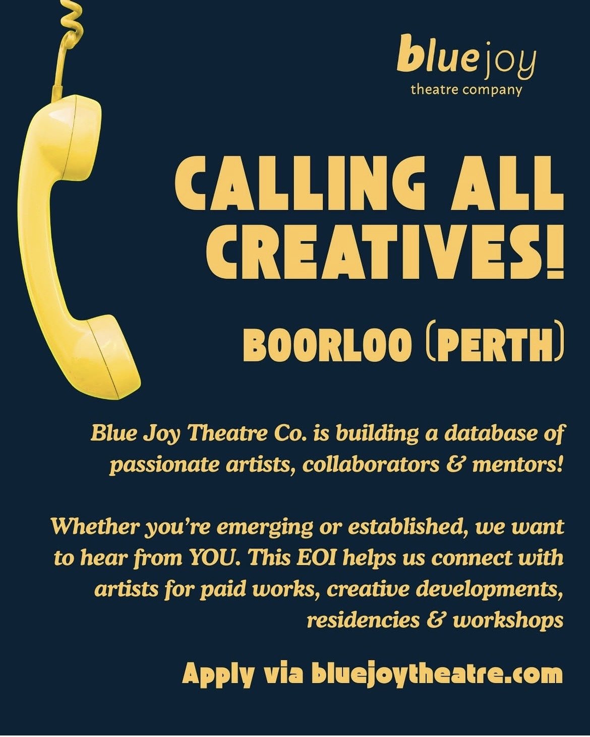 Blue Joy Theatre Co. Creative Expression of Interest