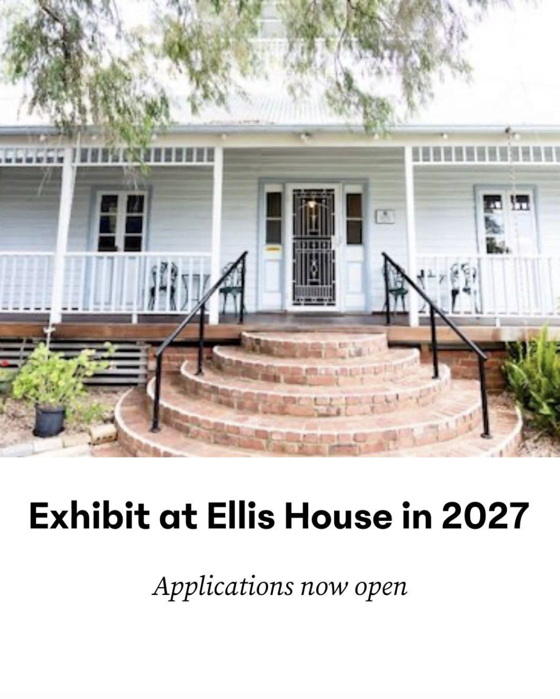 Ellis House Art Centre – 2027 Exhibition Program