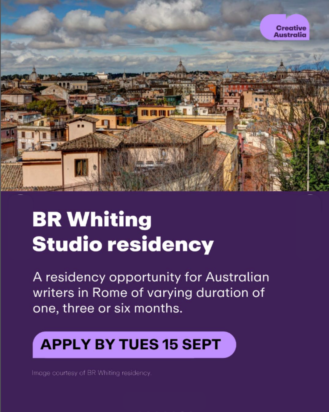 BR Whiting Studio Residency – Rome