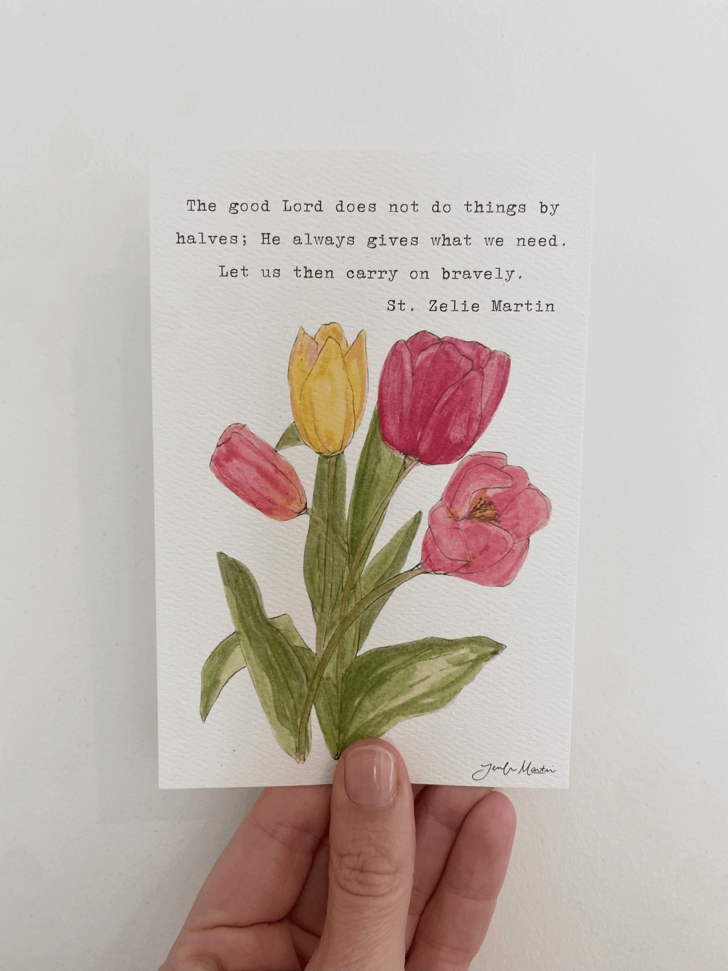 St. Zelie Martin Tulip Print