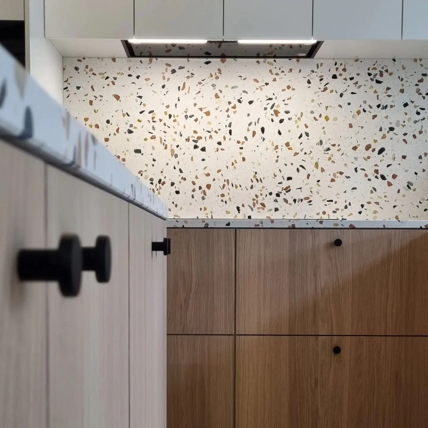 Deze keuken werd vorige week opgeleverd! Er werd gekozen voor lichte kleuren met zwarte accenten en een werkblad met verschillende kleuren. Speels maar toch strak. 😊

#maatwerk #keuken #keukenopmaat #madeinbelgium #kitchen #shinnoki #shinnokiivoryoa