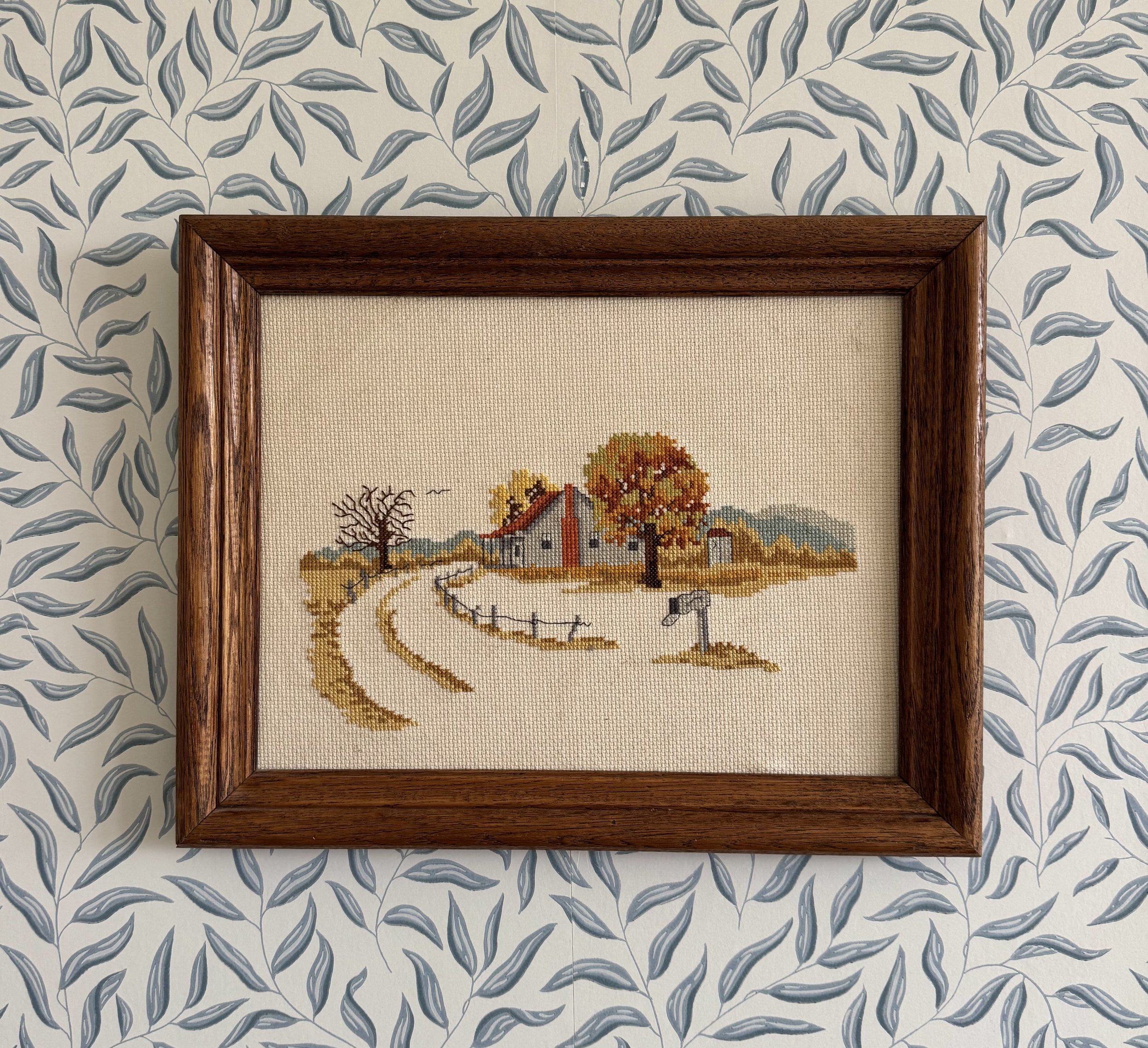 Vintage Cabin Needlepoint