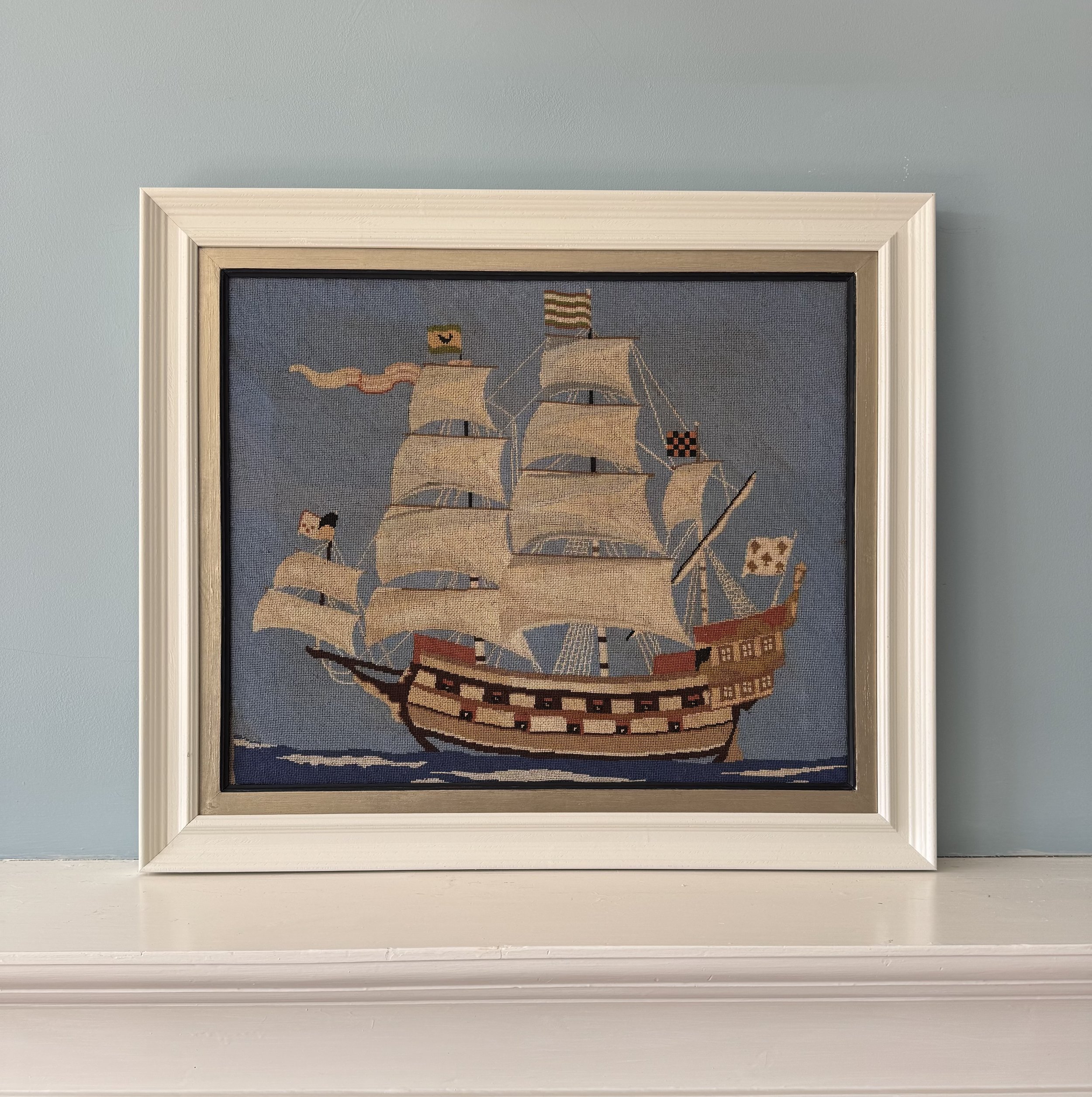 Vintage Ship Tapestry