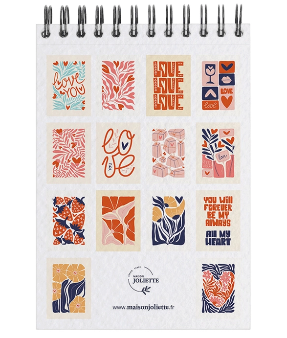 Carnet de coloriage A6 - Love