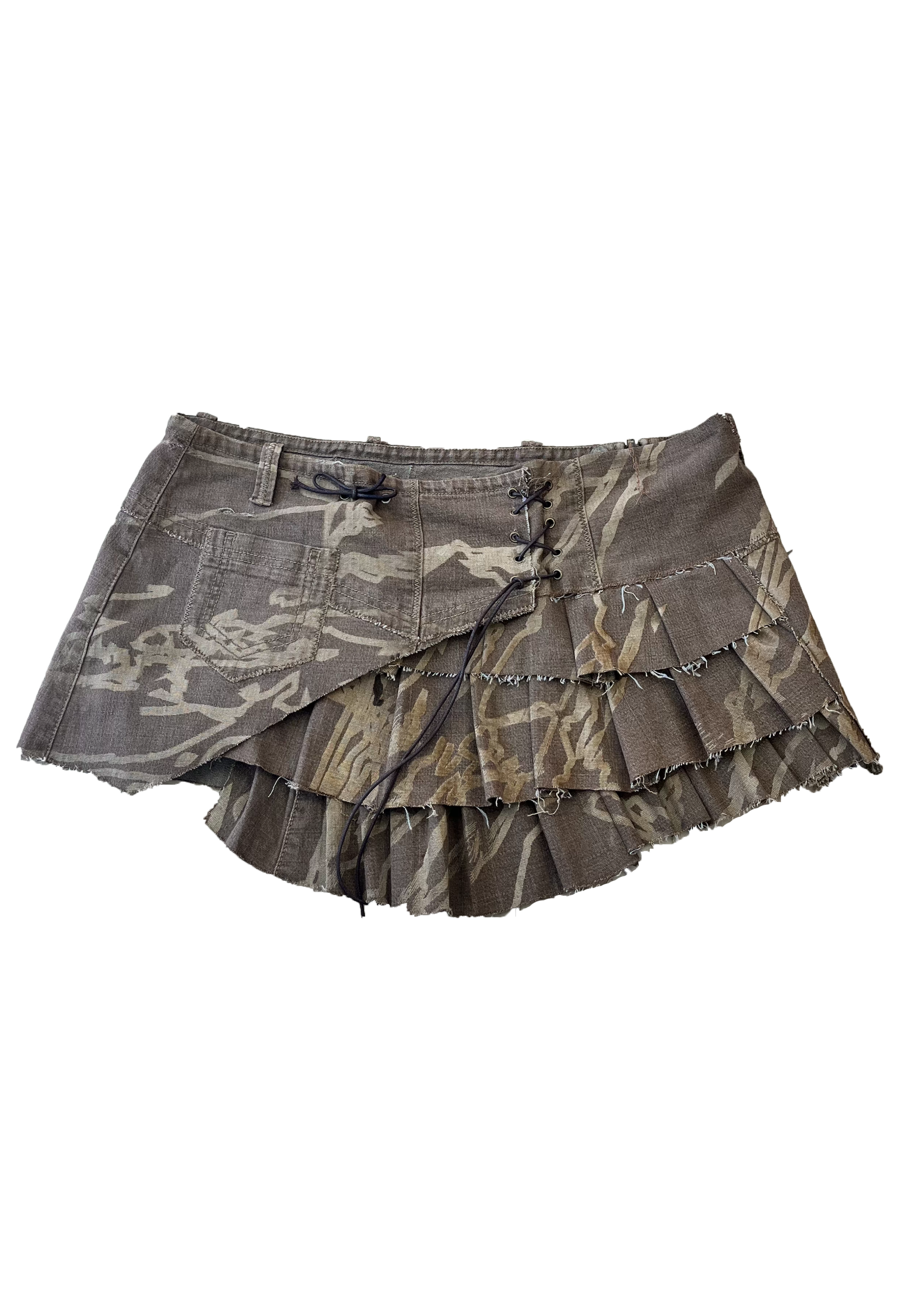 Pleaded mini skirt