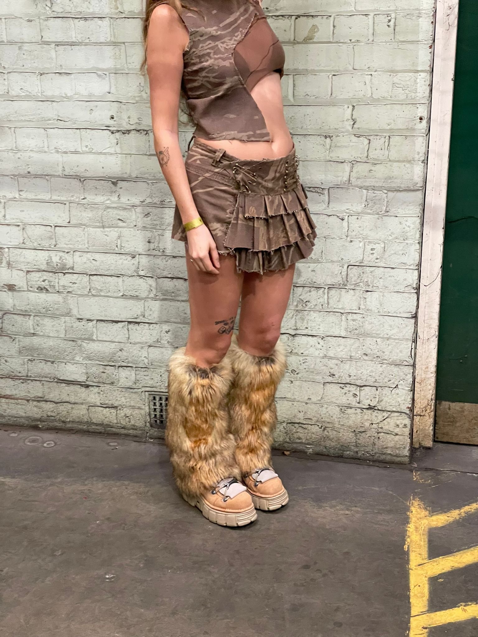 Saint Ludo pleaded mini skirt