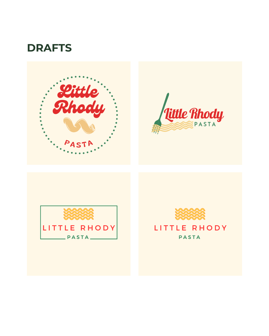 Logo variations for a logo rebrand