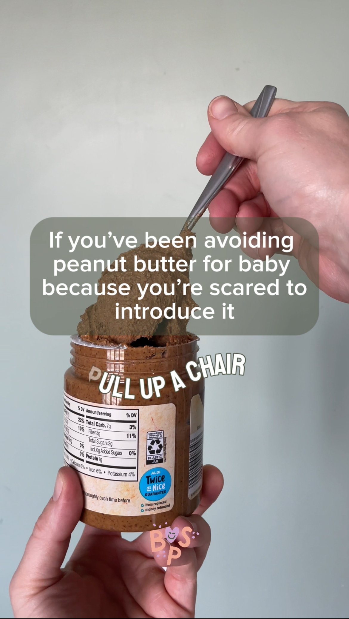 if you've been avoiding peanut butter for baby because you're scared to introduce it, introducing peanut butter for 4 month old, introducing peanut butter 6 month old, introducing peanut butter baby