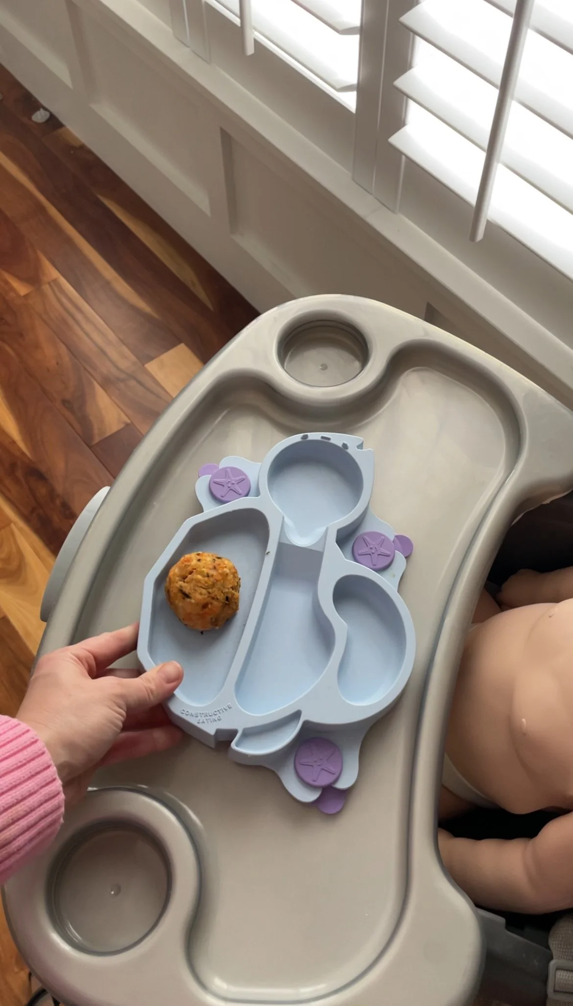 recipe for baby 6 months old, recipe for baby 4 months old, meal ideas for baby, how to serve salmon to baby, introducing allergens, starting solids, baby led weaing, salmon recipe, homemade baby food