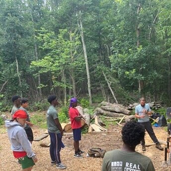 What an amazing two weeks: in collaboration with SSCLT and Groundworks RI we hosted 50+ kids, teens, and young adults from Providence and Pawtucket at our wood lot. Many were already familiar with urban forestry and gardening, so it was great to shar