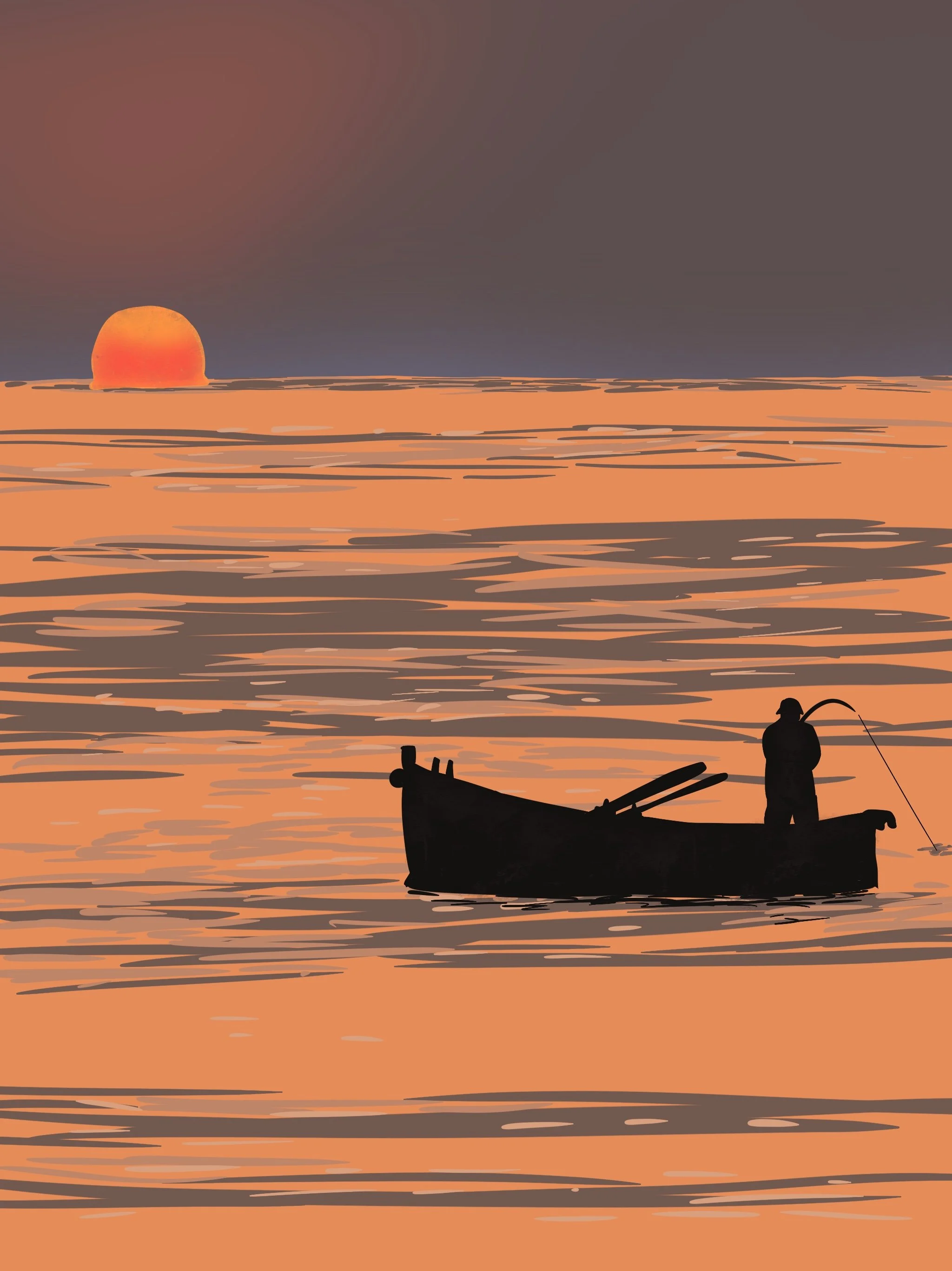 The old man and the sea by Ernest Hemingway