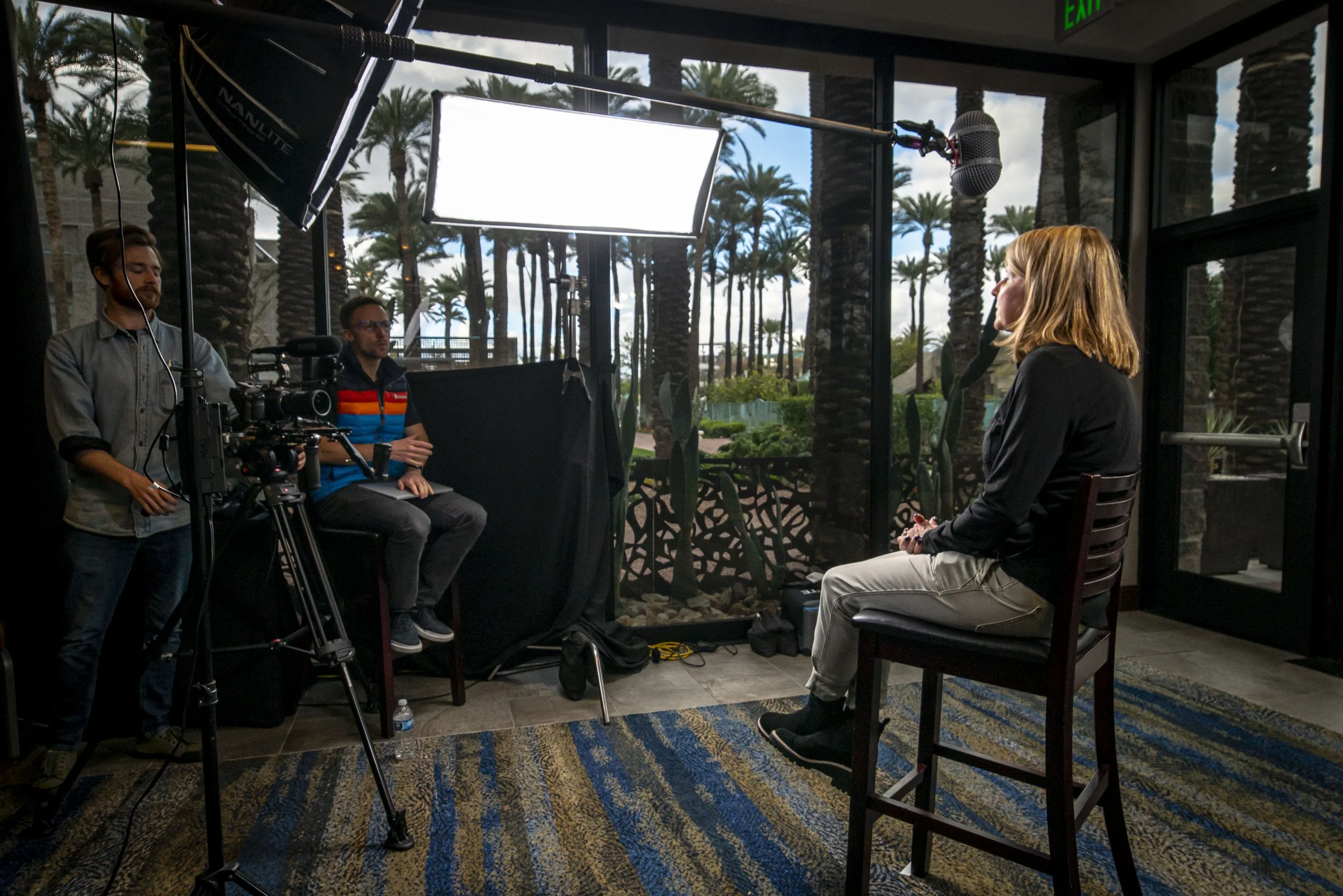 video production company in san antonio on set with marketing agency