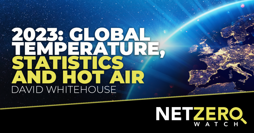 2023: Global temperature, statistics and hot air