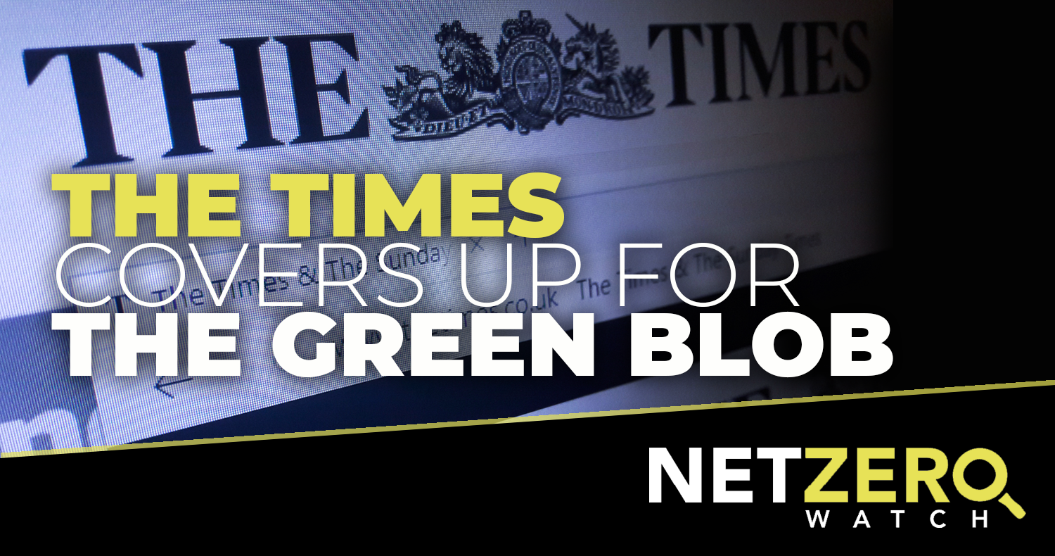 The Times covers up for the Green blob