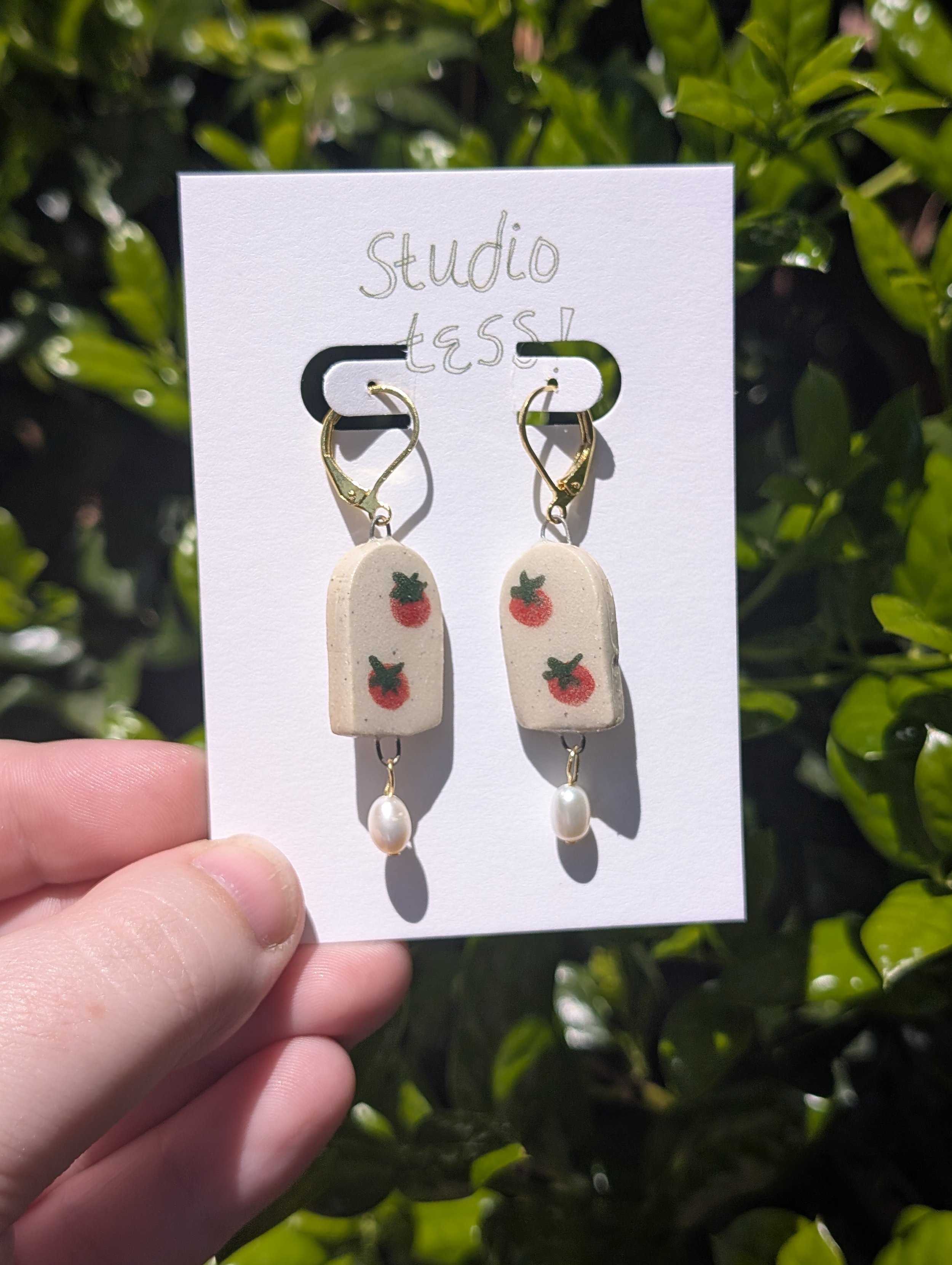Tomato Earrings