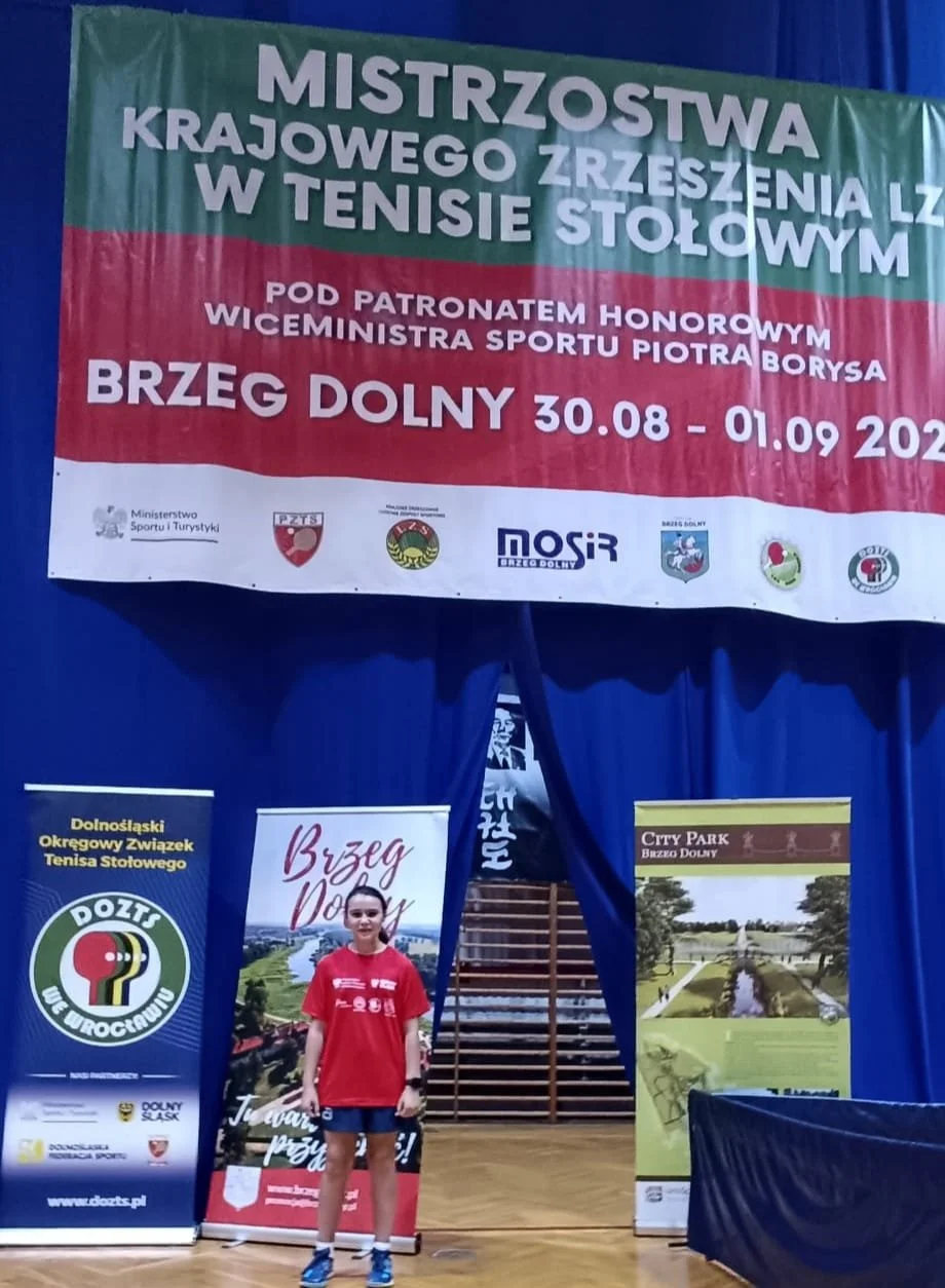Zosia Pawłowska 13 tenisistką Ogólnopolskiego Turnieju Zrzeszenia Ludowych Zespołów Sportowych !