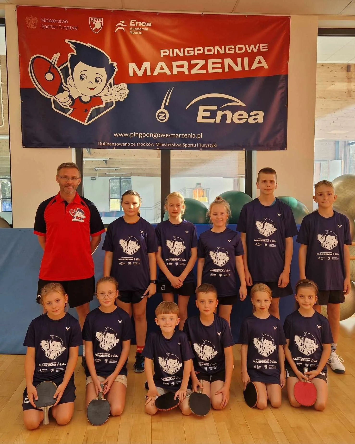 Koszulki z programu " Pingpongowe Marzenia z Eneą dla milickich tenisistów !