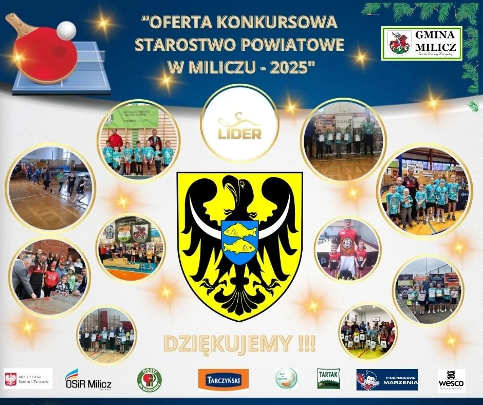 Trzy tysiące złotych na realizację zadania dla milickiego " Lidera"!