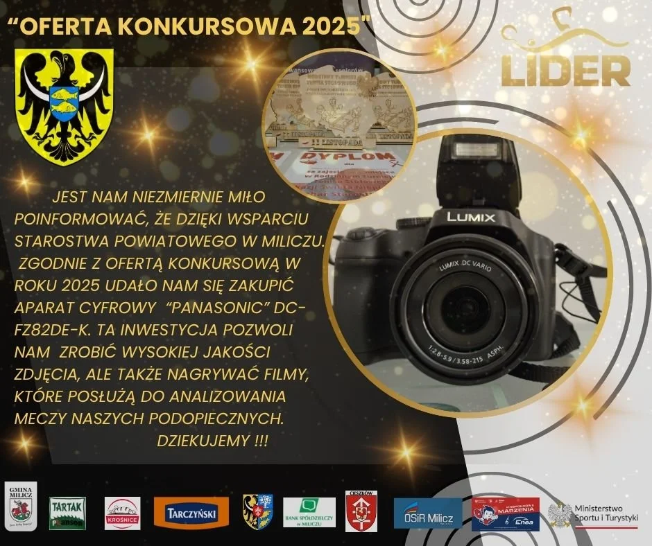 Aparat Cyfrowy firmy Panasonic dla tenisistów stołowych!