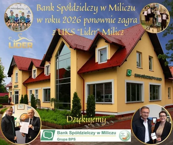 Bank Spółdzielczy w Miliczu w roku 2026 zagra z tenisistami stołowymi.