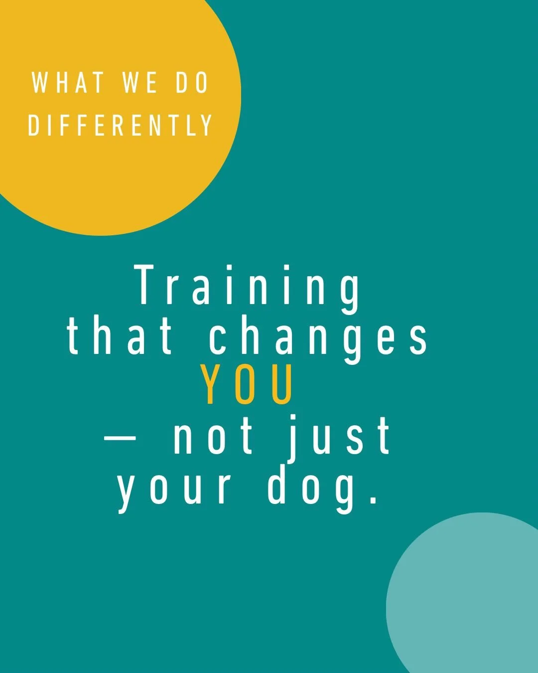 Real talk: I&rsquo;ve been a dog trainer for 10+ years and I only just found the words for what we actually do.

It&rsquo;s not about obedience.
It&rsquo;s not about a dog that sits on command.
It&rsquo;s not even about solving problem behaviors (tho