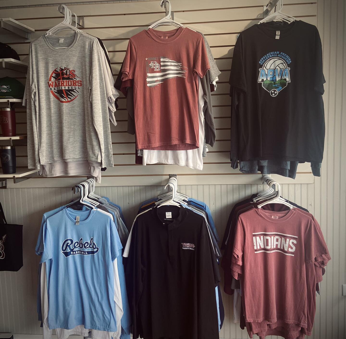 💥We have added more to our clearance wall!💥
All apparel in this section is ONLY $10!! What a deal?!! Hurry while we still have a great selection left! Spread the word 📢