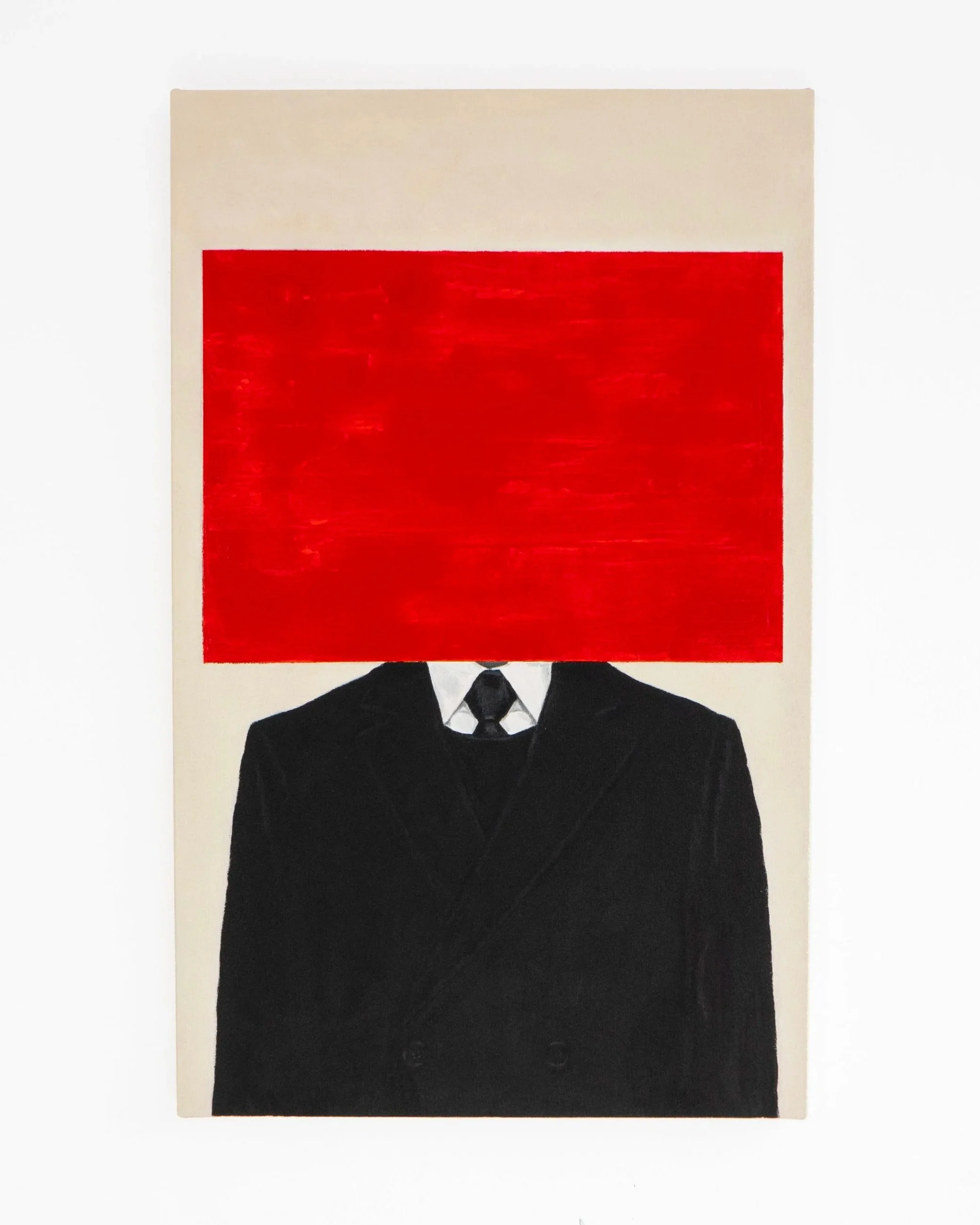 'Power Study No.2 (Authority Complex)' 2026 - Acrylic on canvas, 100 × 62 cm (39.4 × 24.4 inches)