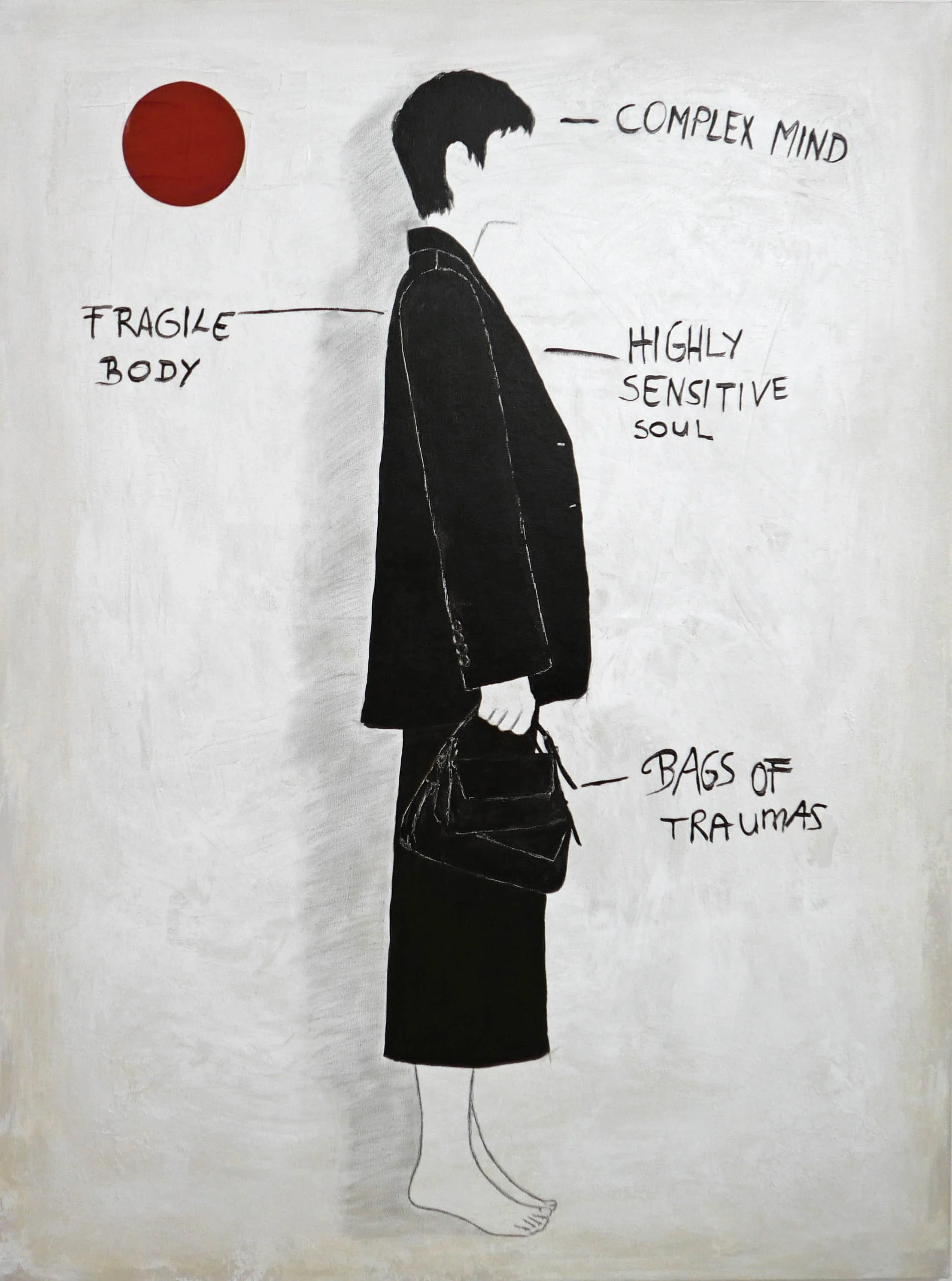 Large scale painting by Brigitta Both