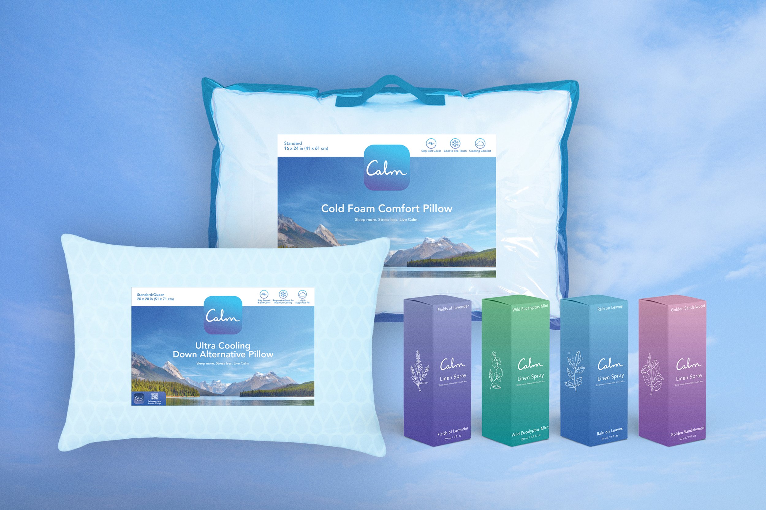 Get your best night’s sleep with the Calm Bedding Collection