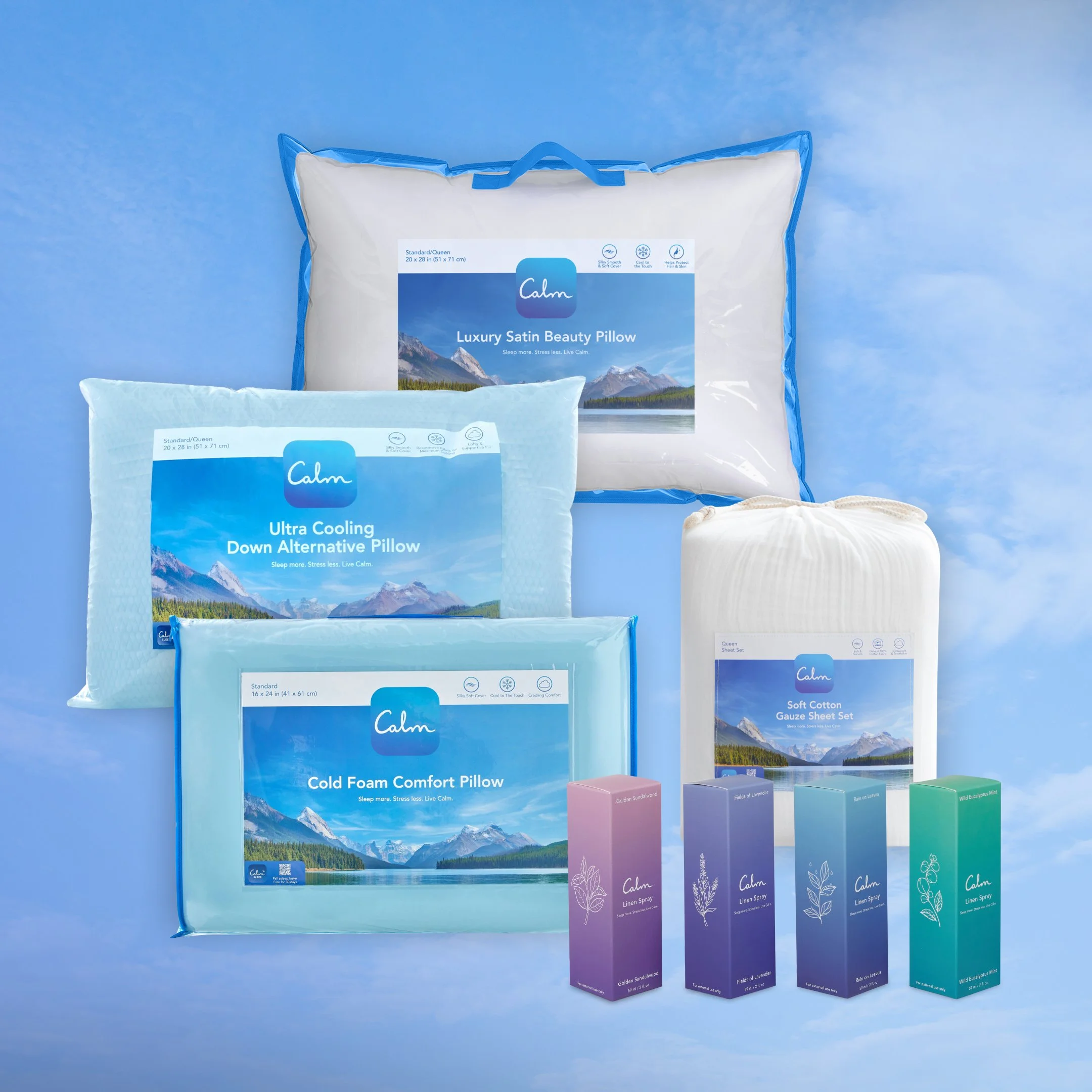 Get your best night’s sleep with the Calm Bedding Collection