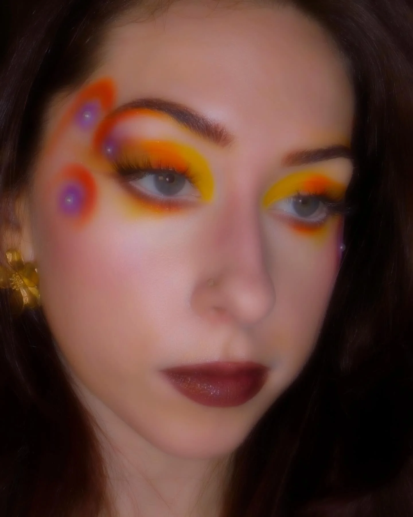 🌞🌅🪐💜 ETERNAL SUNSHINE ‧₊˚❀༉‧₊˚. 

&bull; tutorial loading . . . 

&bull;
&bull;
&bull;
&bull;
&bull;
&bull;
&bull;
Colourpop, editoral makeup, star girl, glam makeup, sparkly eyes, glitter, ombre eyeshadow, glass skin, dewy skin, graphic eyeshado