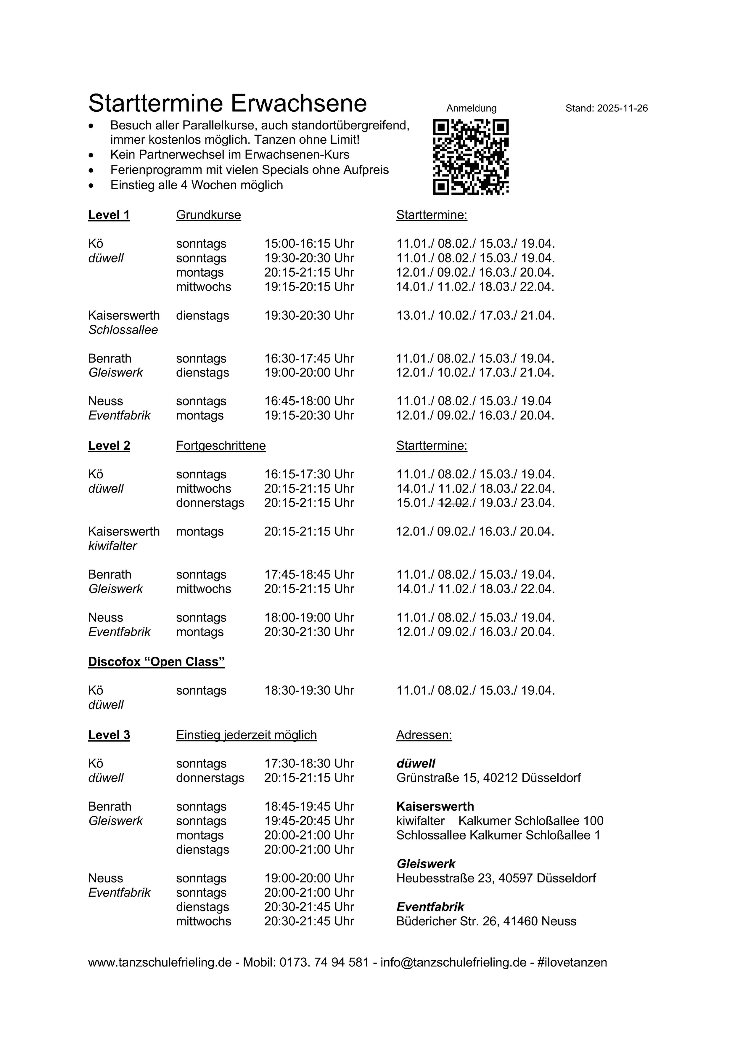 Start dates for adult couple dancing