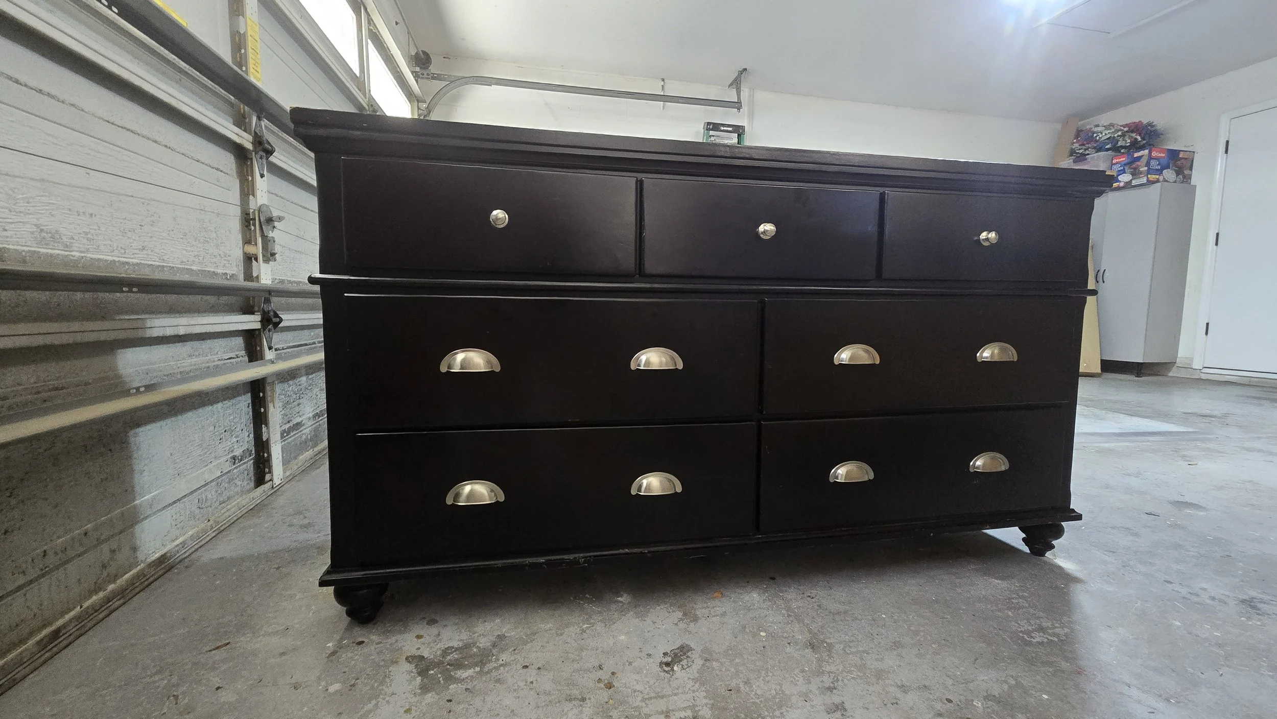 Dresser before being refinished