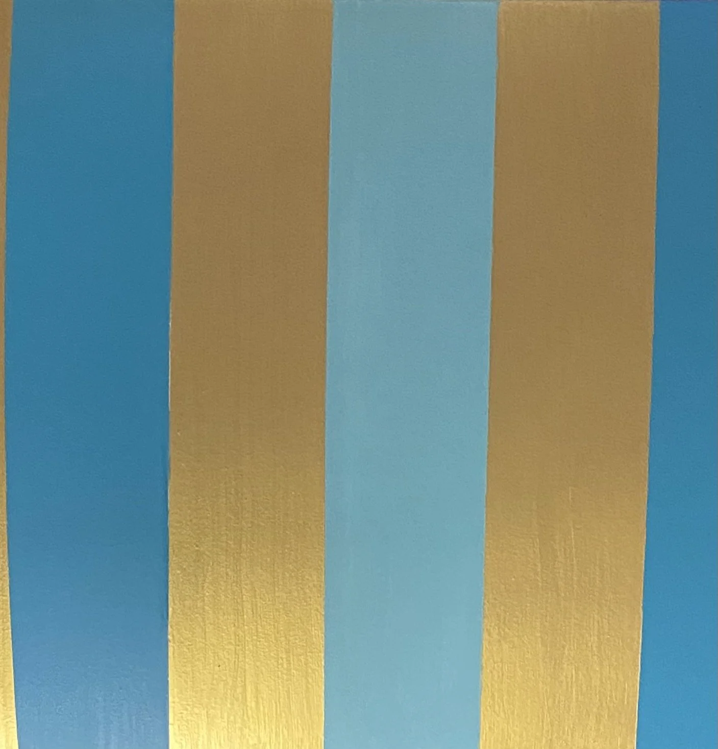 Cabana Stripes in Turquoise & Pharoah Gold