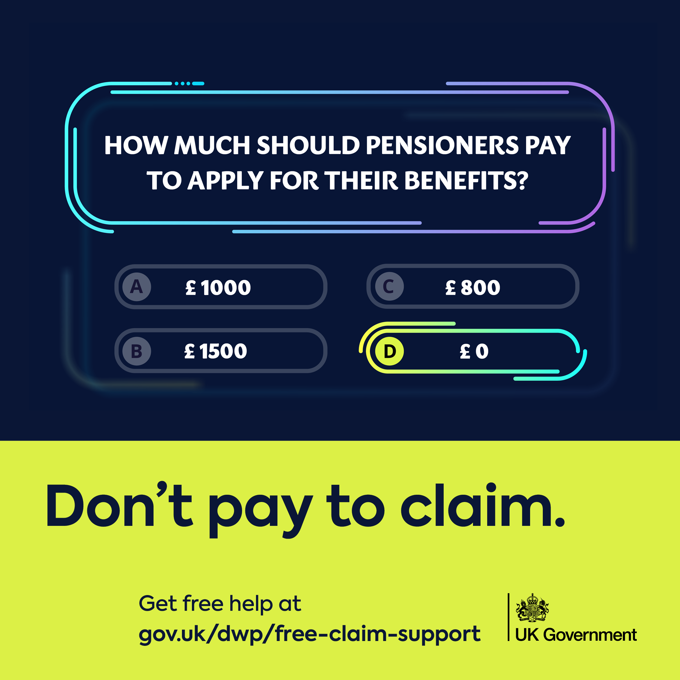 Don’t pay to claim the benefits you need